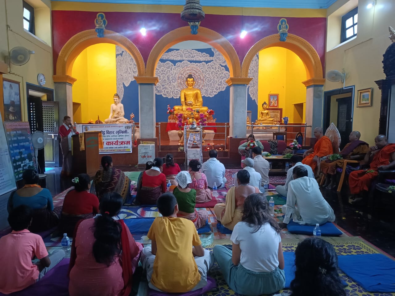 लुम्बिनीको राजकीय बुद्ध विहारमा तीन महिने बर्षावासको समापन